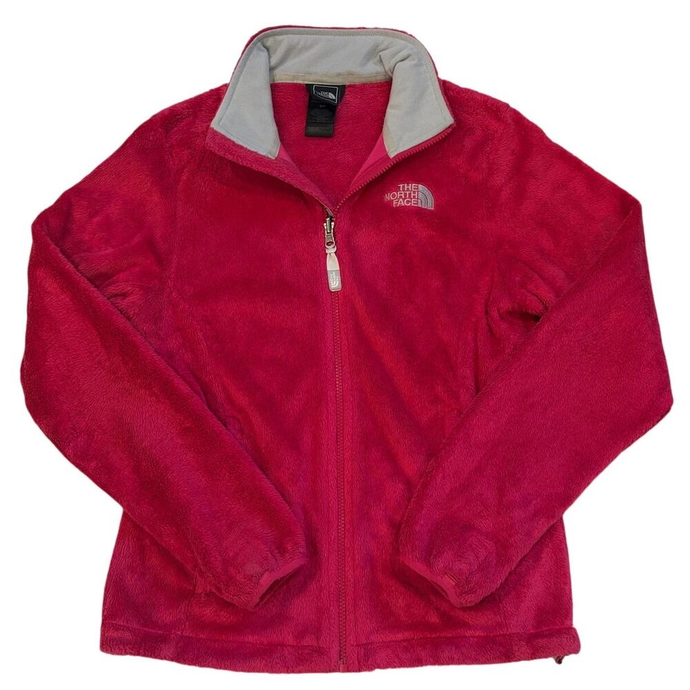 The North Face Osito Jacket Womens Sz Small Pink Fuchsia Fuzzy Fleece Full Zip
